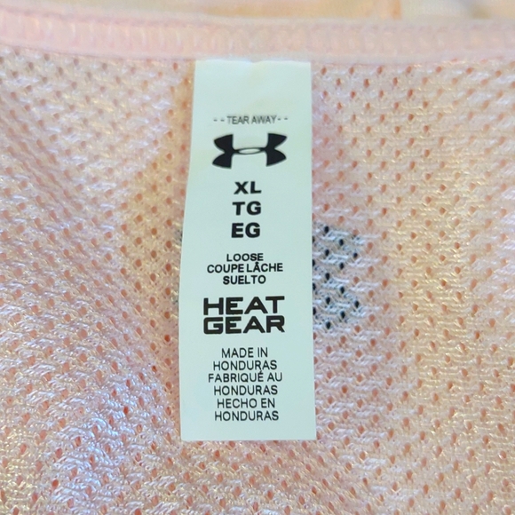 NWOT Under Armour SZ XL Pale Pink Vent Tank. - Picture 5 of 8